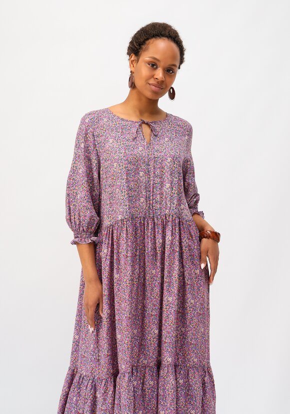 Платье с ярусами из штапеля шир.  580, рис. 18