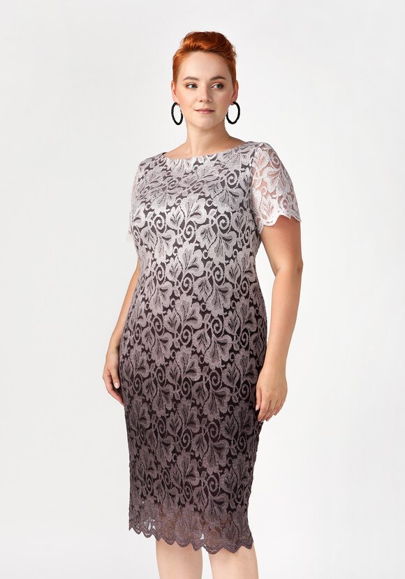 Платье из кружевного полотна Ванда шир.  580, рис. 10