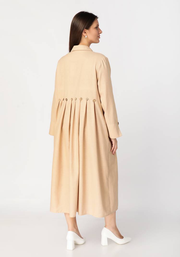 Платье-рубашка из льняной ткани шир.  750, рис. 2