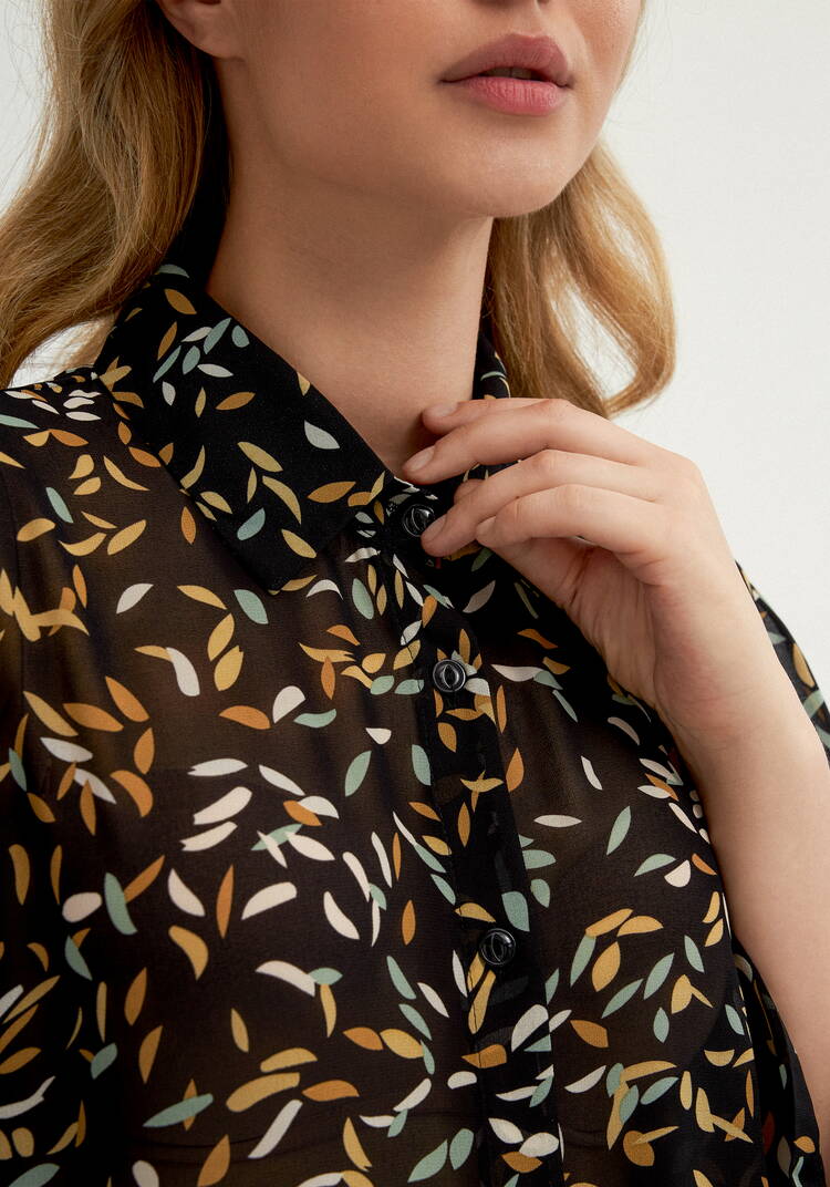 Рубашка с рукавом 7/8 и патами шир.  750, рис. 5