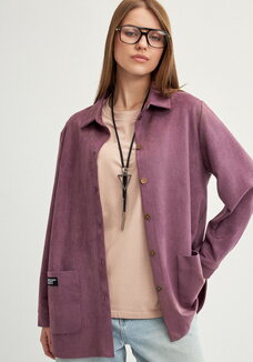 Блуза утепленная на пуговицах