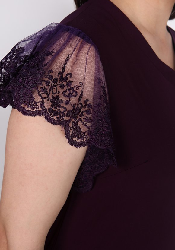 Блуза с прозрачными рукавами шир.  580, рис. 10