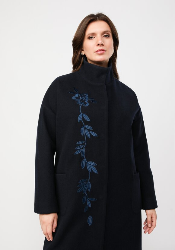 Пальто с вышивкой шир.  580, рис. 5