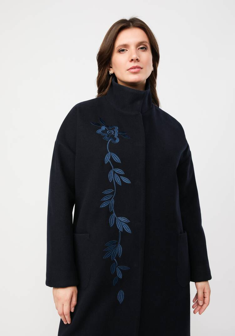 Пальто с вышивкой шир.  750, рис. 5