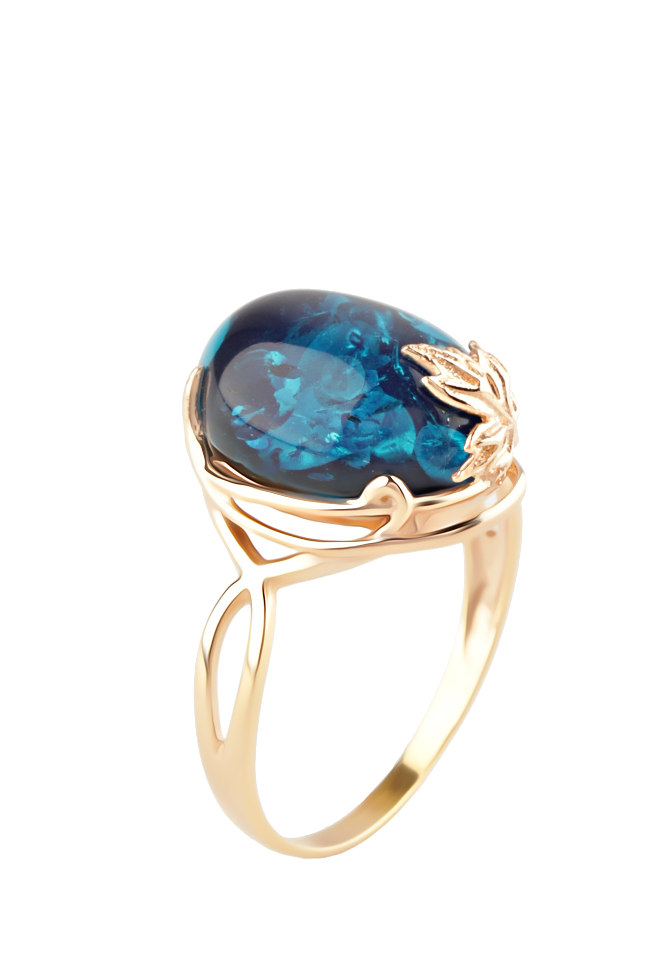 

Серебряное кольцо «Эния», Синий