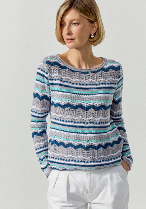 Джемпер с морским орнаментом шир.  580, рис. 8