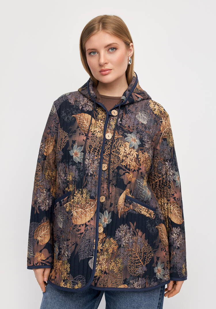 Куртка с принтом стеганная шир.  750, рис. 11