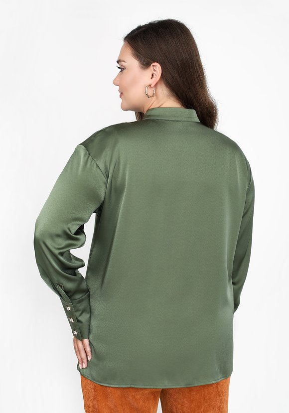 Блуза на пуговицах с широким манжетом шир.  580, рис. 12