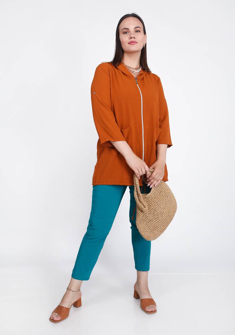 Жакет из вискозы на молнии шир.  750, рис. 8