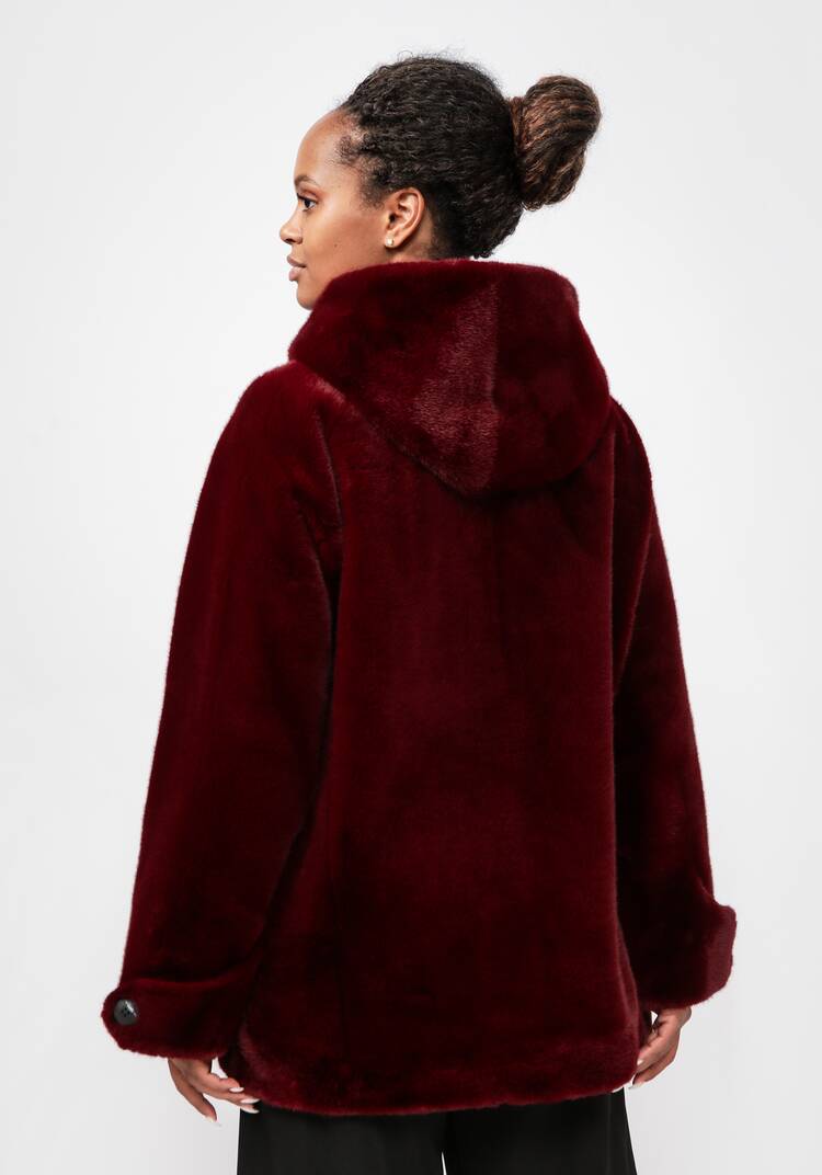 Полупальто из экомеха Моника шир.  750, рис. 24