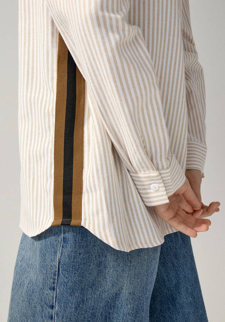 Рубашка в полоску с боковым лампасом шир.  750, рис. 19