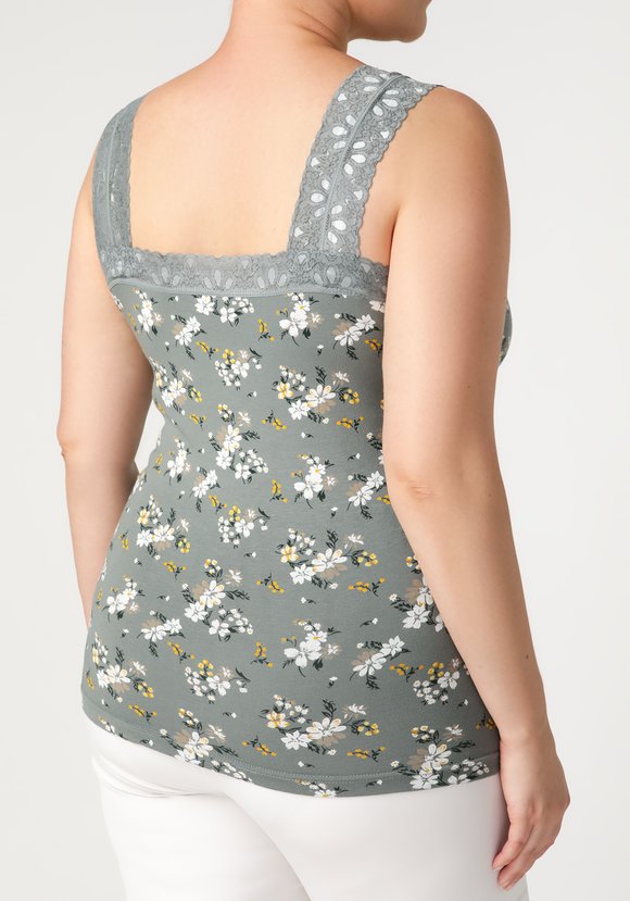 Майка из хлопка с кружевом Аэлита шир.  580, рис. 11