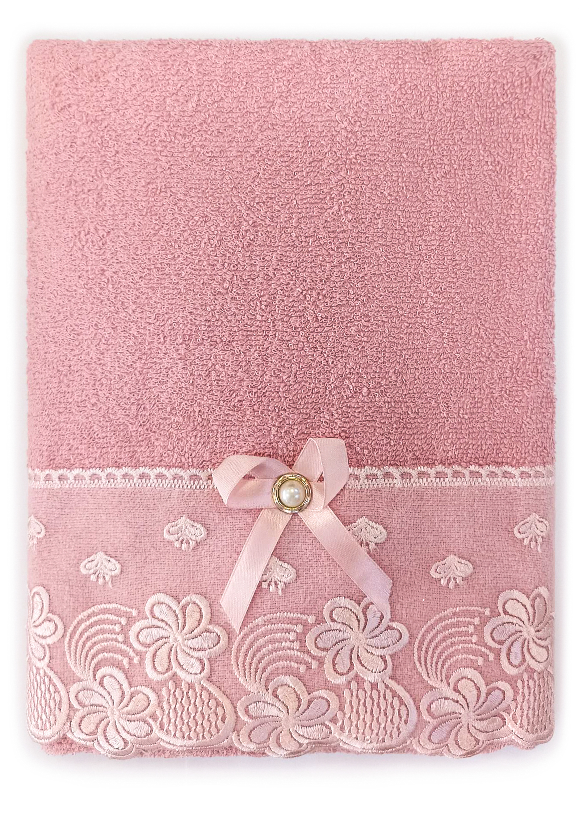 Полотенце махровое "Кружевница"