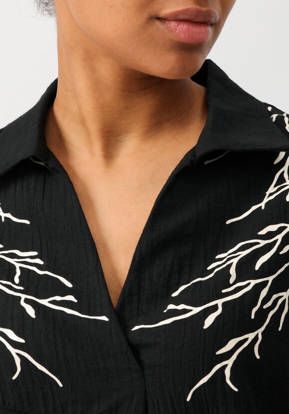 Блуза с принтом по плечам шир.  580, рис. 43