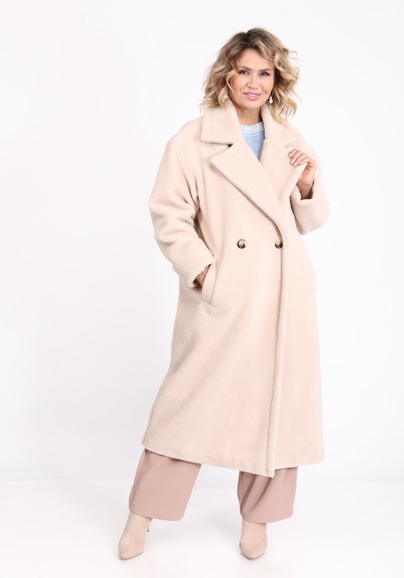 Шуба из эко-меха тедди шир.  580, рис. 9