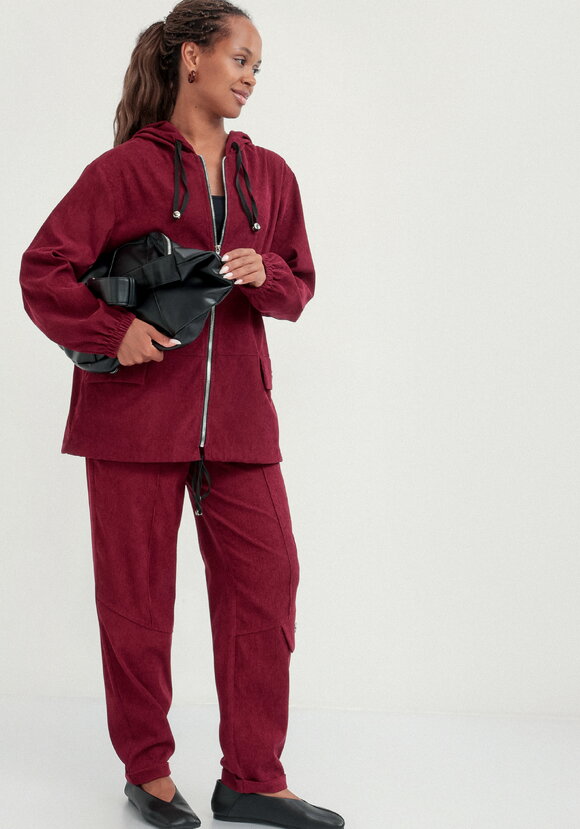 Куртка вельветовая с капюшоном на молнии шир.  580, рис. 16