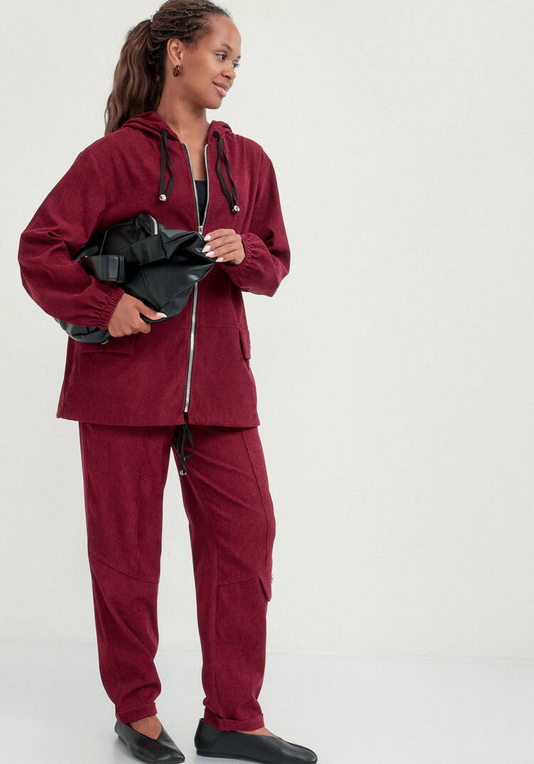 Куртка вельветовая с капюшоном на молнии шир.  750, рис. 16