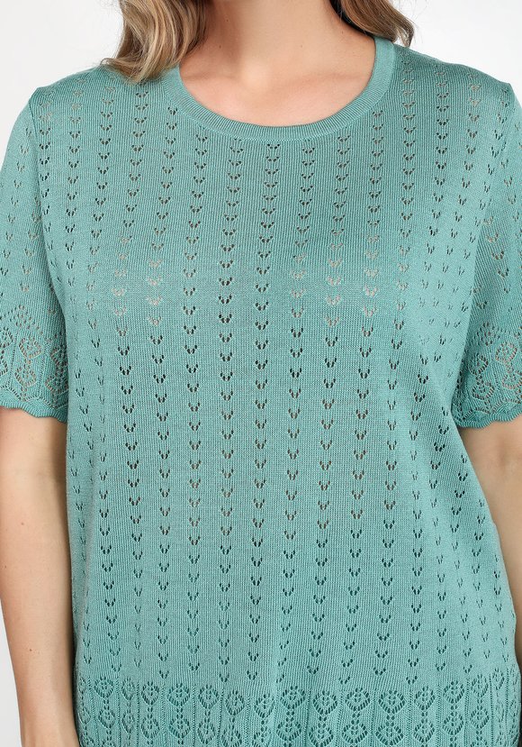 Блуза ажурная Алеся шир.  580, рис. 4