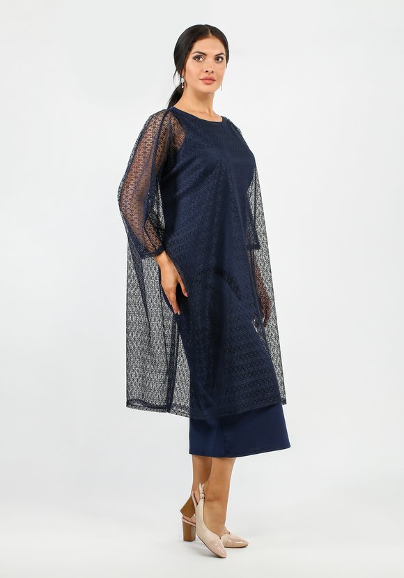 Комплект: платье и свободная накидка шир.  580, рис. 2