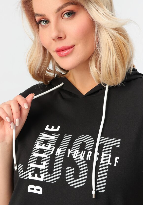 Платье с капюшоном свободного кроя шир.  580, рис. 35