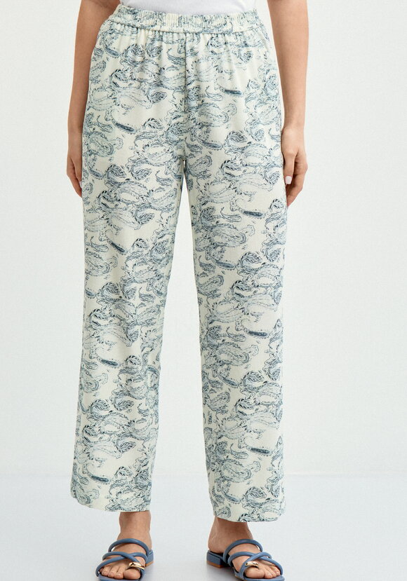 Брюки из льна пpямые шир.  580, рис. 12