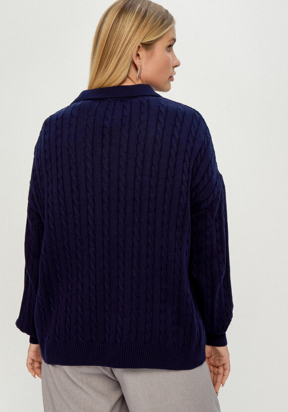 Джемпер с отложным воротником шир.  580, рис. 20