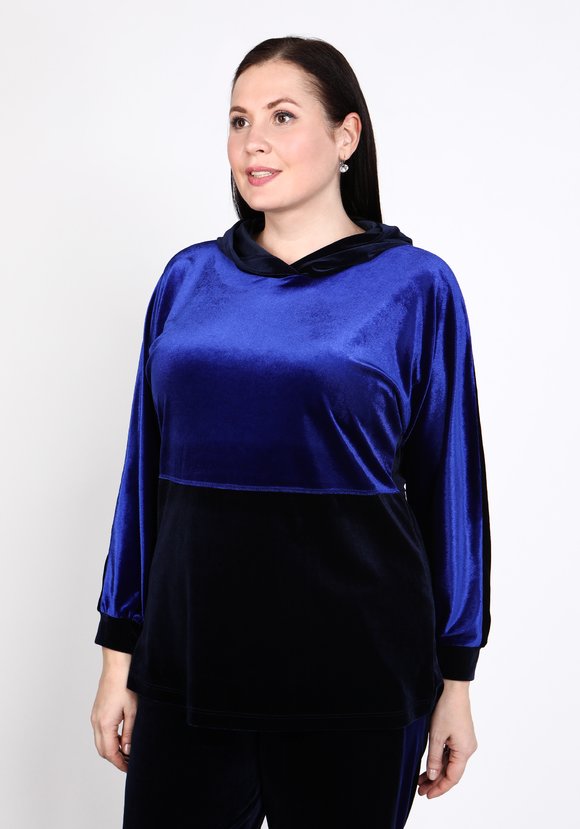 Туника бархатная с капюшоном шир.  580, рис. 23