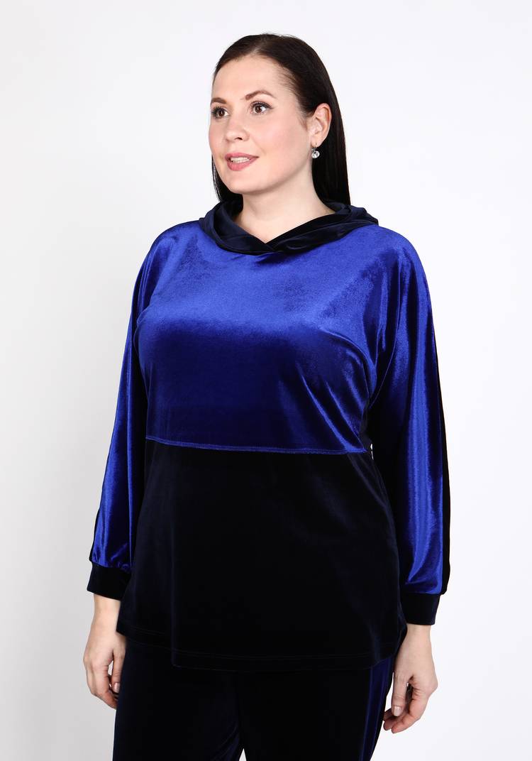 Туника бархатная с капюшоном шир.  750, рис. 23