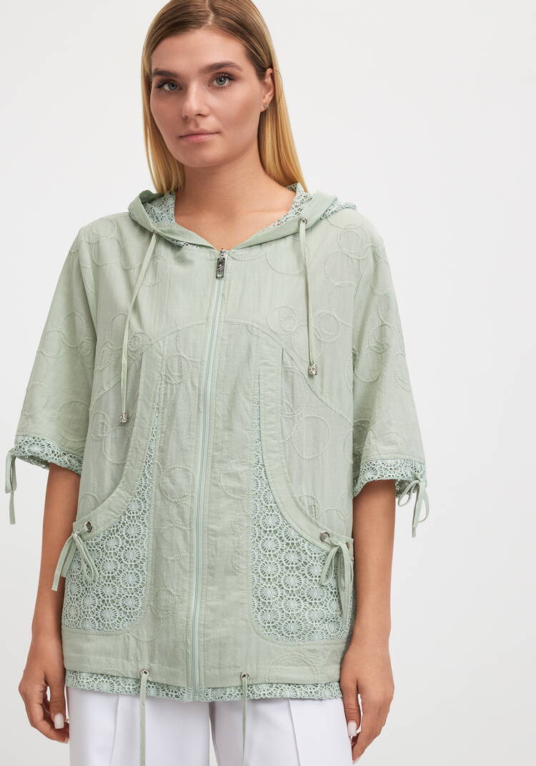 Пыльник на молнии с капюшоном шир.  750, рис. 14