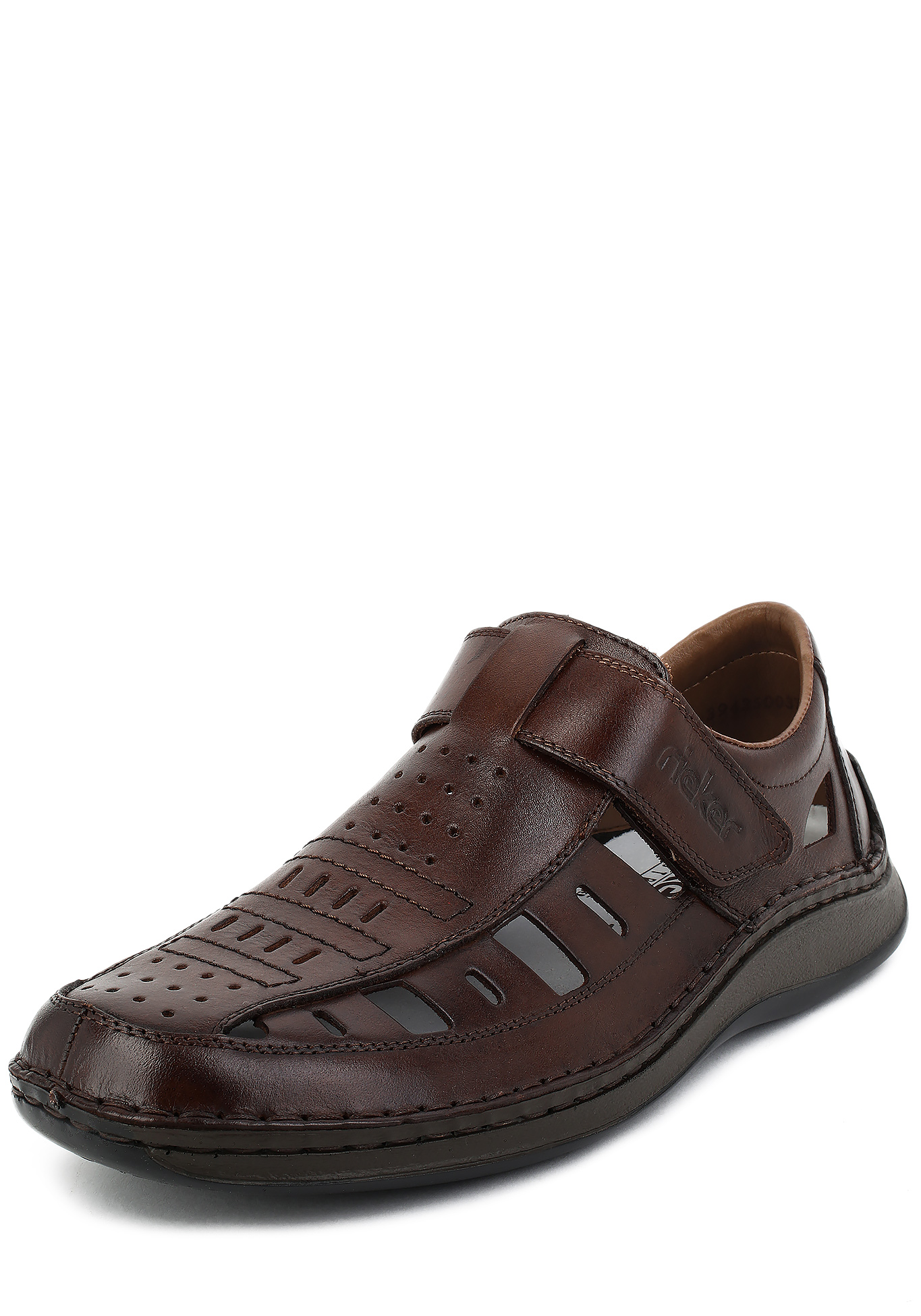 Туфли летние мужские "Алекс" Rieker, размер 40, цвет коричневый