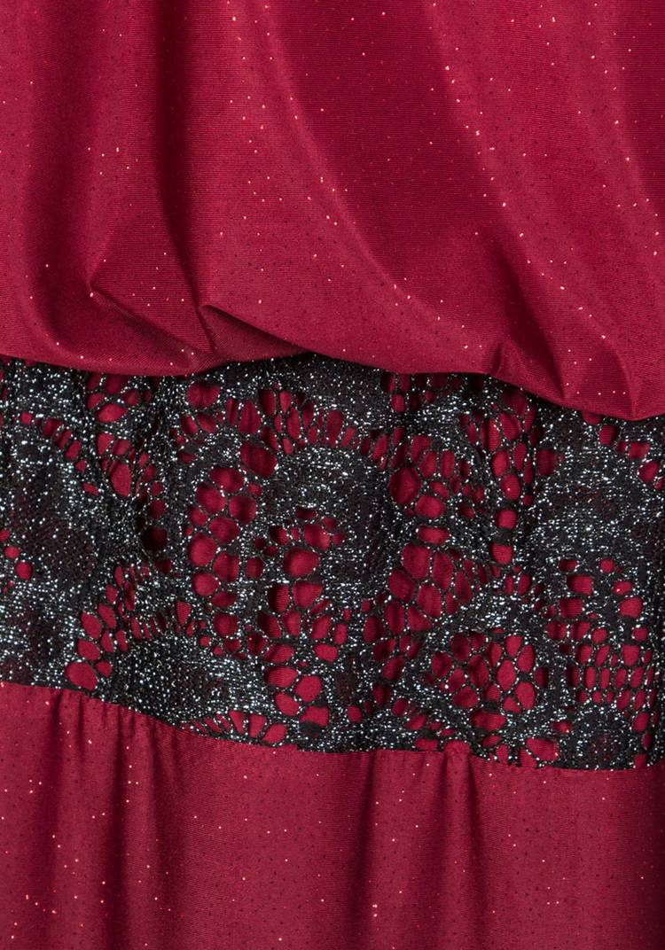 Платье с ажурной отделкой и блестками шир.  750, рис. 19