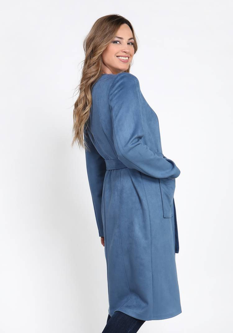 Кардиган из ткани под замшу Элла шир.  750, рис. 6