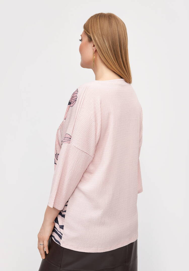 Блуза с цветочным принтом Амелия шир.  750, рис. 9