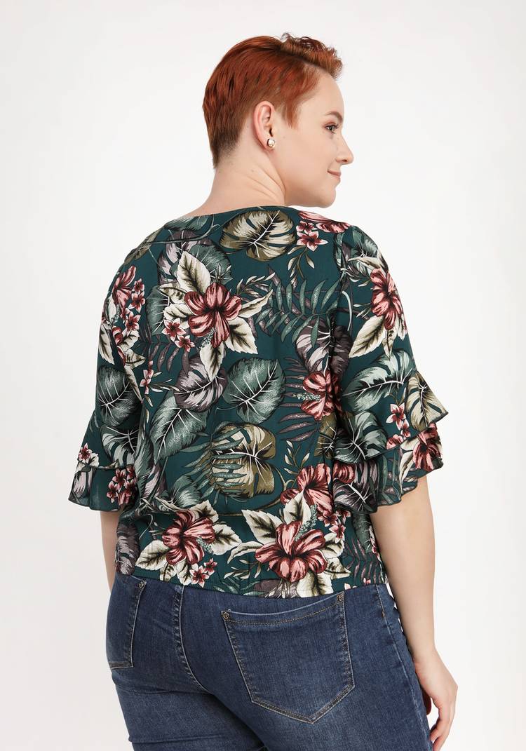 Блуза Яркие тропики шир.  750, рис. 22