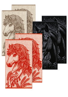 Полотенце махровое Символ года, 6 шт.