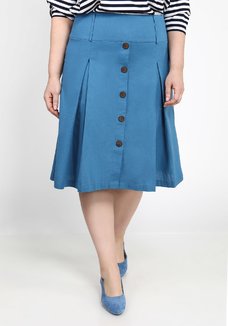 Юбка с встречными складками Поли