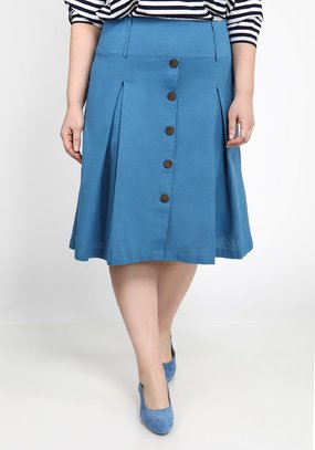 Юбка с встречными складками Поли