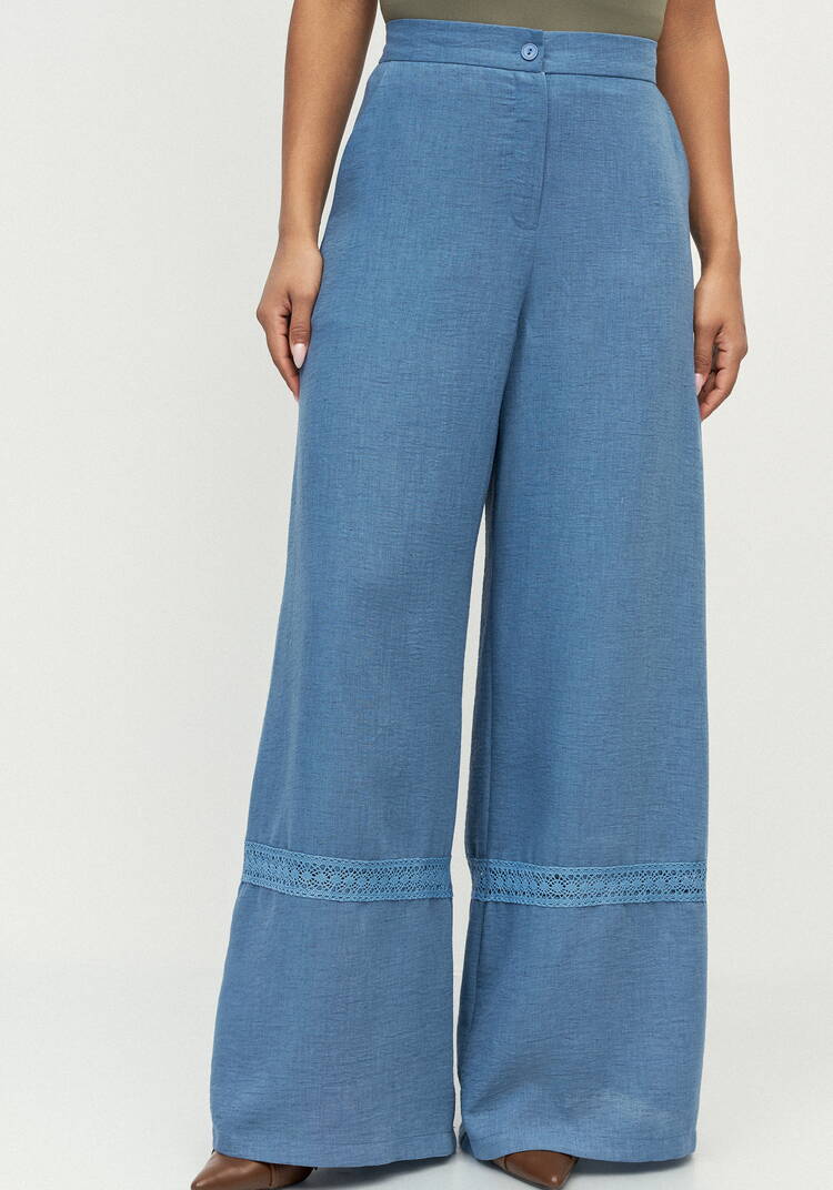 Брюки с вставками кружева Светлана шир.  750, рис. 4