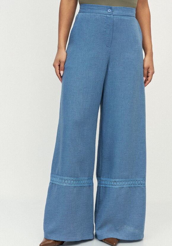 Брюки с вставками кружева Светлана шир.  580, рис. 4