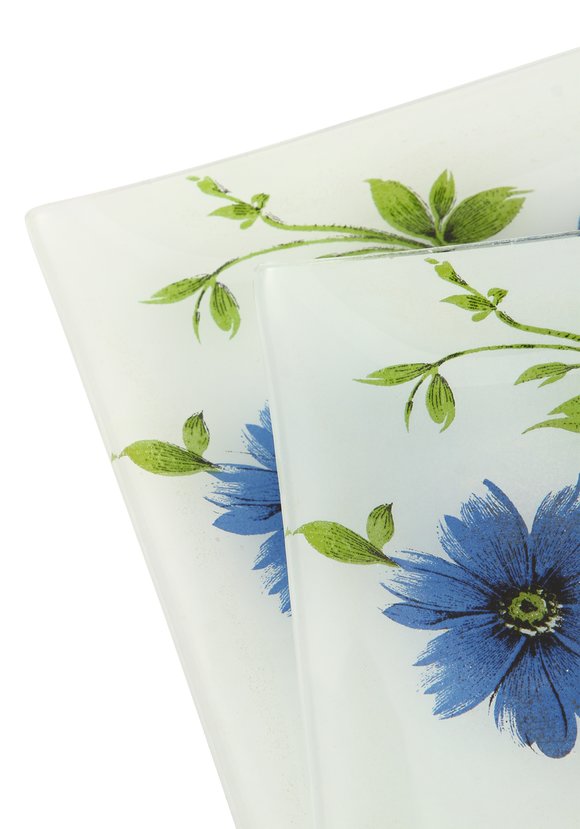 Набор из 7-ми предметов: 6 тарелок и блюдо. шир.  580, рис. 9