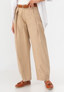 Брюки-бананы изо льна