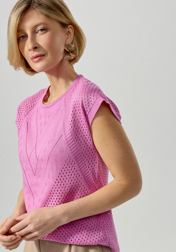 Футболка ажурная с графичным рисунком шир.  580, рис. 8