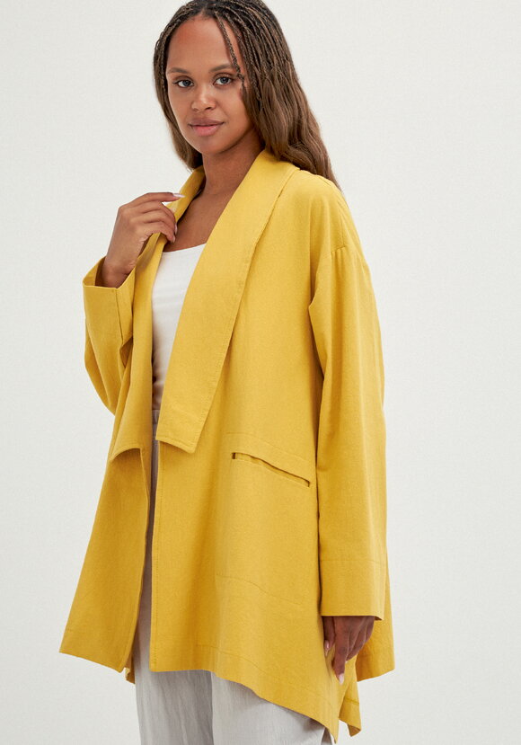 Кардиган свободный с оригинальным воротом шир.  580, рис. 10