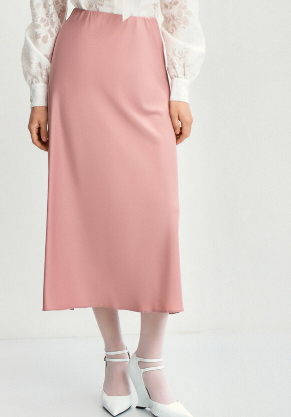 Юбка шелковая А-образного кроя шир.  580, рис. 2