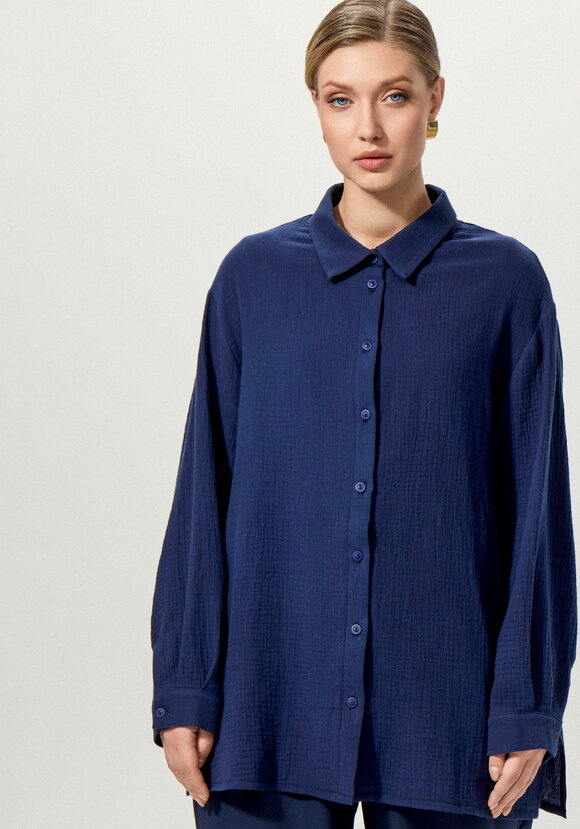 Рубашка муслиновая свободного кроя шир.  580, рис. 36