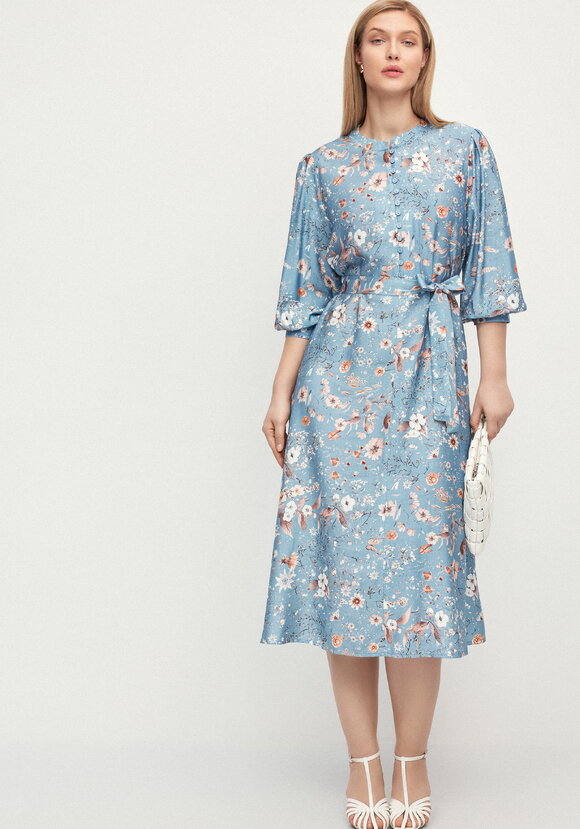 Платье с принтом по рукавам Герда шир.  580, рис. 33