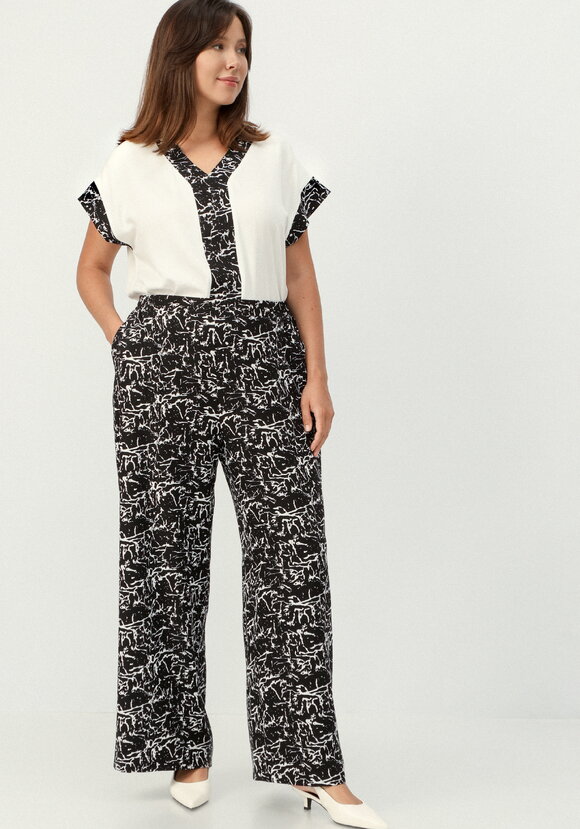 Брюки свободные с анималистичным принтом шир.  580, рис. 6