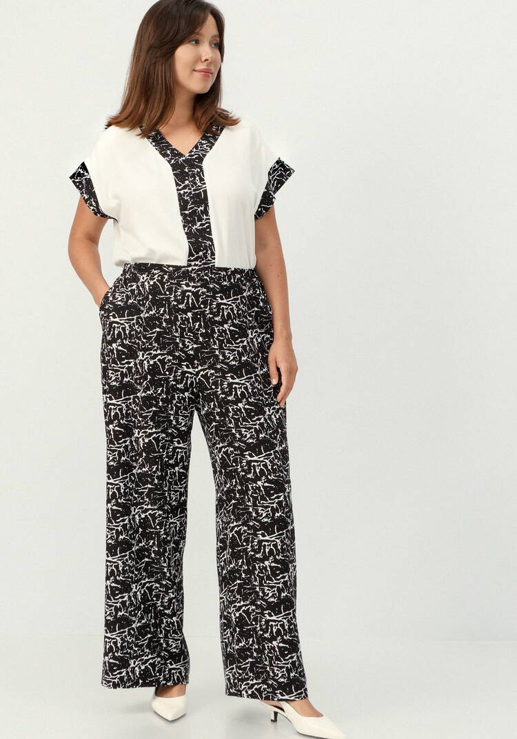 Брюки свободные с анималистичным принтом шир.  750, рис. 6