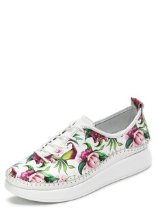 Полуботинки женские Цветы