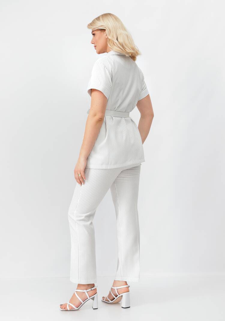 Костюм блуза и брюки в полоску шир.  750, рис. 5